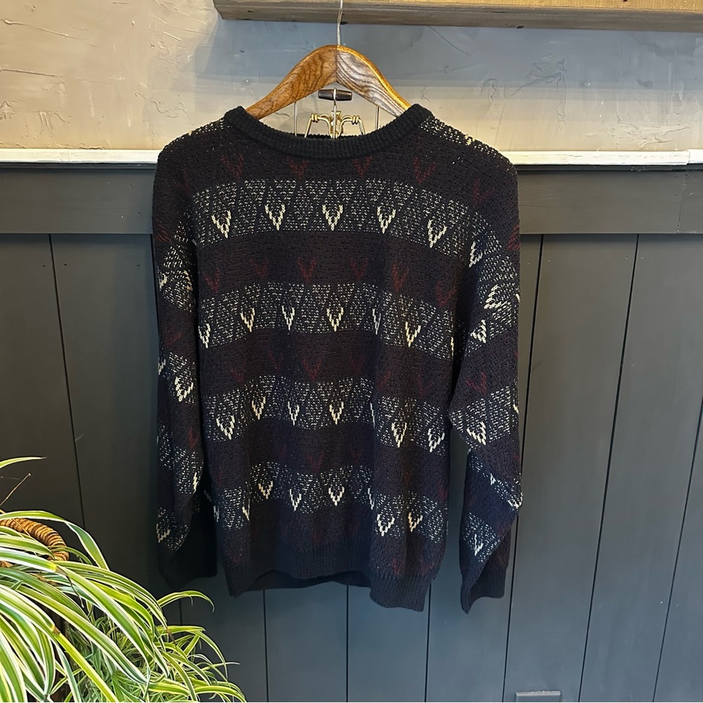 Vintage Jantzen Men's Acrylic Vintage Classics Geometric Crewneck Sweater sz XL